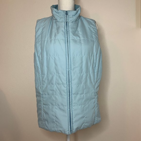 NEW Jones New York Sport Reversible Preppy Minimalist Vest in Blue - Picture 1 of 8